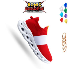 Sonic Men’s and Kids’ Sneakers CHAOS EMERALDS & RINGS